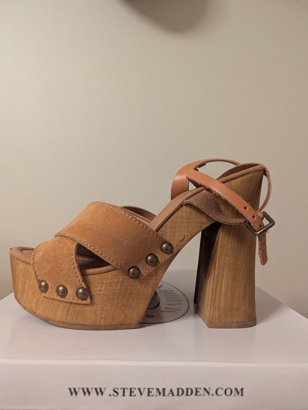 Steve Madden Limmoo Platform Sandal - Cognac